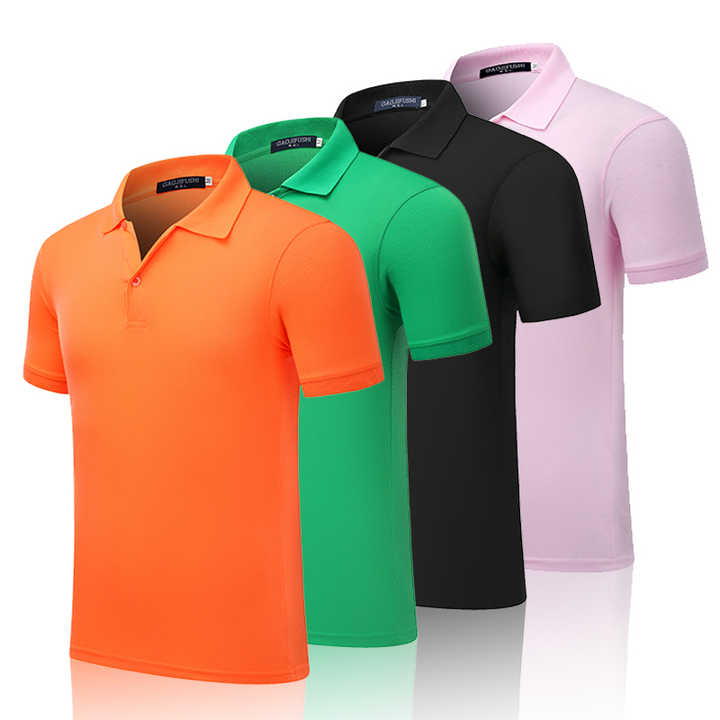 Moisture Wicking T Shirts Wholesale DIY Silk Cotton Fabric Polo Shirt Embroidered Custom Uniform Designs for Workers