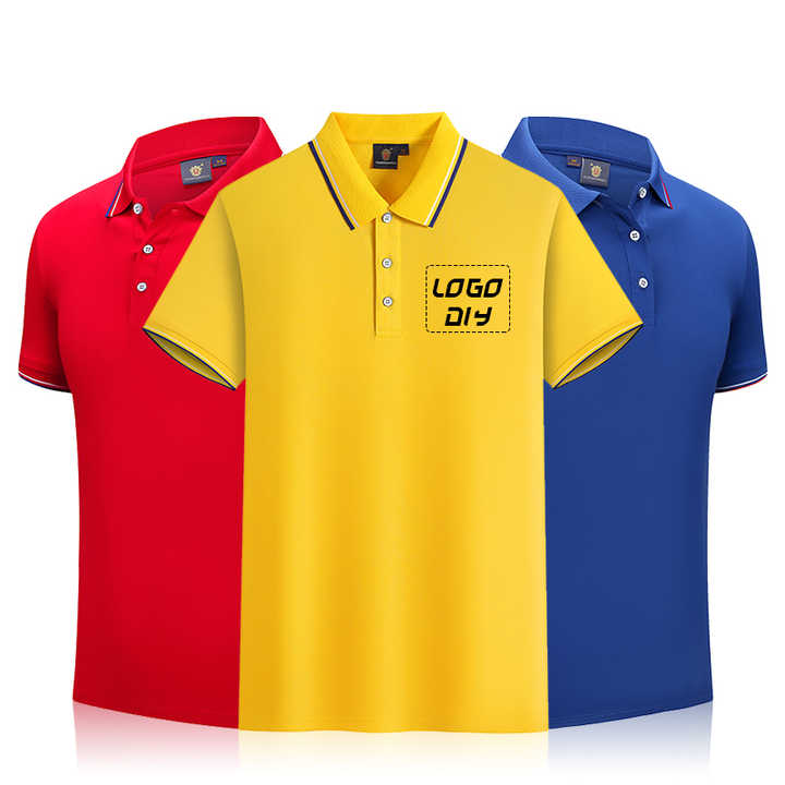 Custom Logo High Quality Polo T Shirt for Men's T-shirt Cotton Polo Shirts Work Clothes Golf Polo Shirt Printed Embroidery